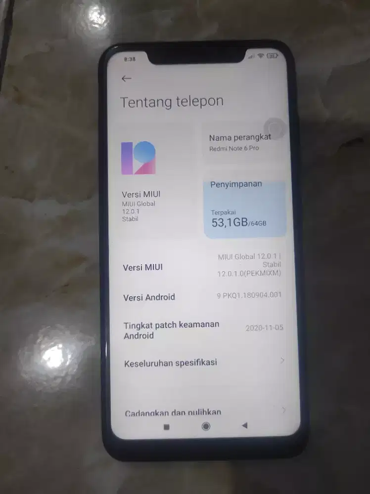Xiaomi note 6 pro 4/64