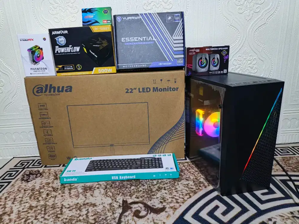 PC Rakitan i5 fullset kondisi baru cocok utk kantor, sekolah & rumah