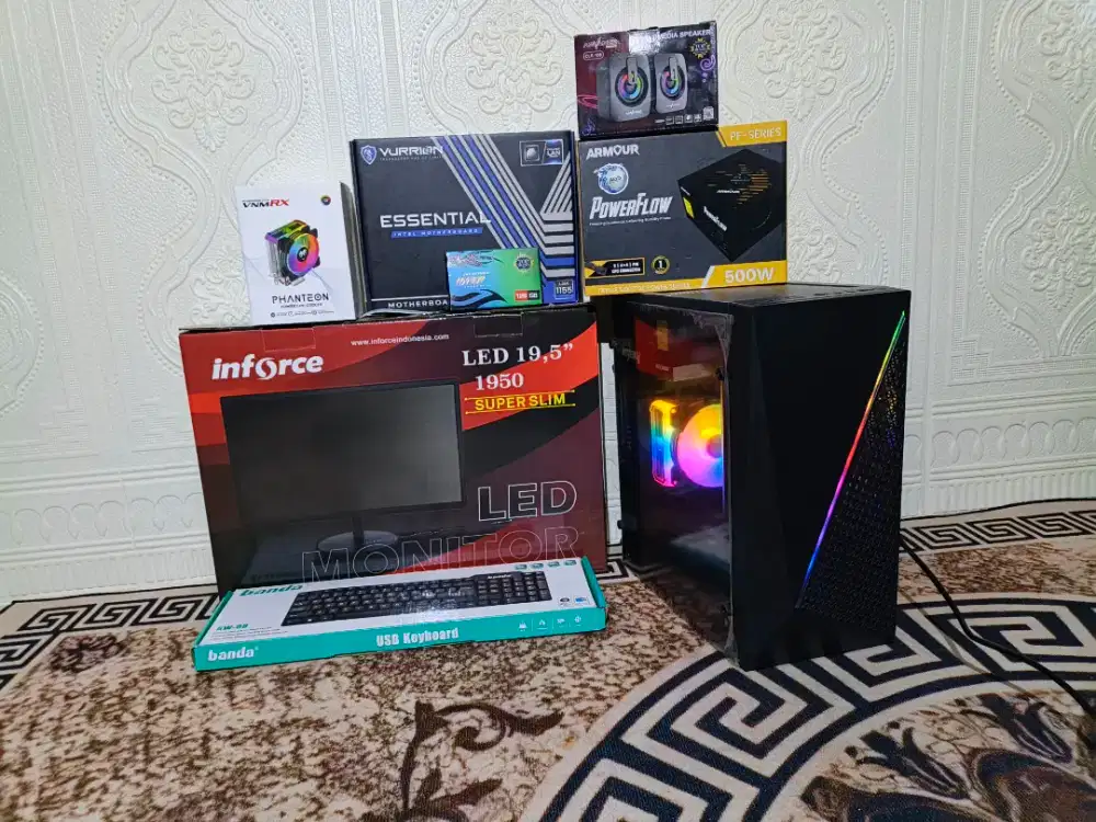 PC core i5 fullset kondisi baru cocok utk kantoran, sekolah & rumahan