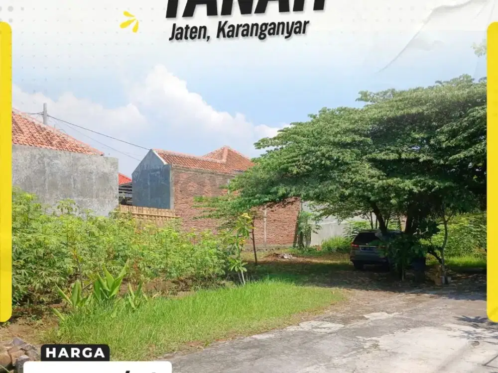 Tanah Dijual Strategis di Plesan Nguter Sukoharjo