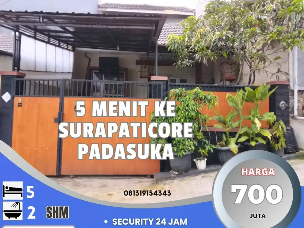 Rumah 1,5 Lantai siap Huni  Menit ke Kampus Widyatama Bandung