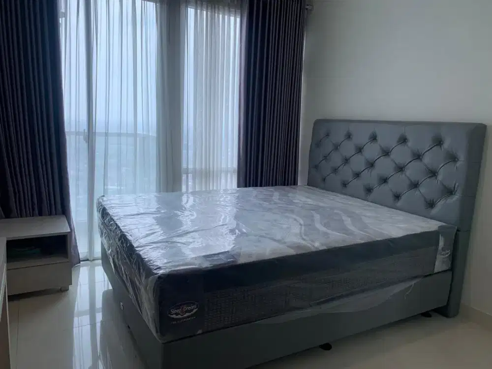 Disewakan Apartemen Puri Mansion Studio 26 m2 Furnish Kondisi BARU Belum Pernah Disewakan Termurah 28 Juta/Tahun Net