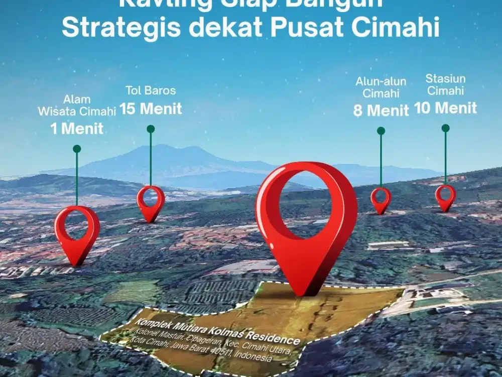 Tanah Dijual Cipageran Cimahi Kolmas – Dekat Kolonel Masturi, Lokasi Strategis