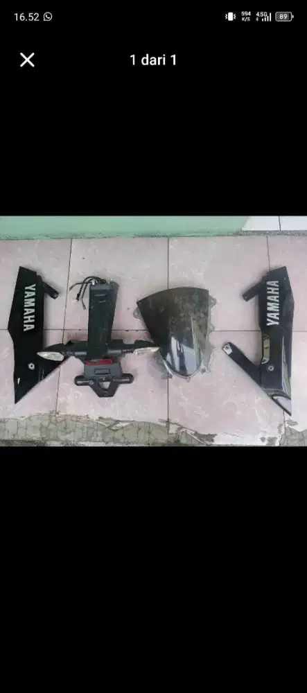 Spakboard belakang , winshield , undercowl , lampu sein depan