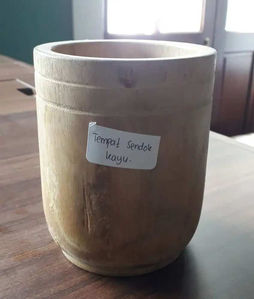 dijual tempat sendok & tempat tisu bahan kayu