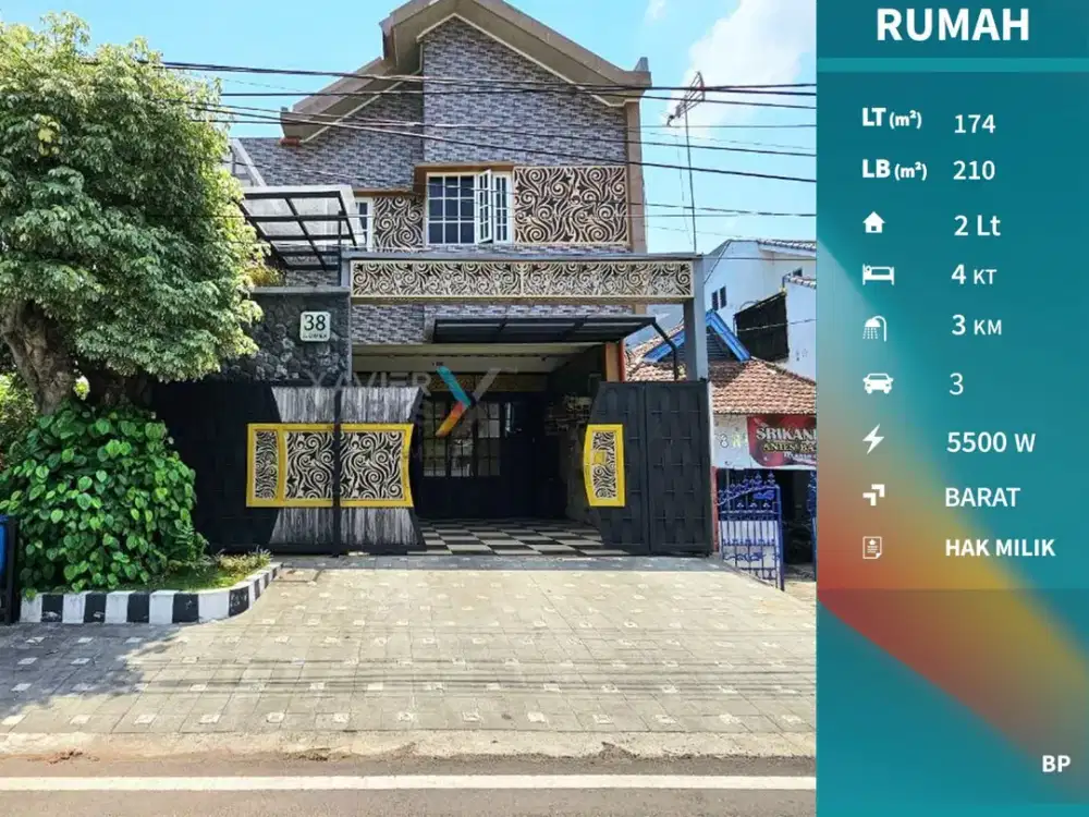 Dijual Rumah Jalan Sungai-sungai Malang Bangunan Terawat