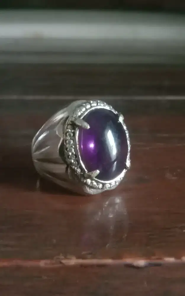 Cincin Asli Batu Akik Kecubung