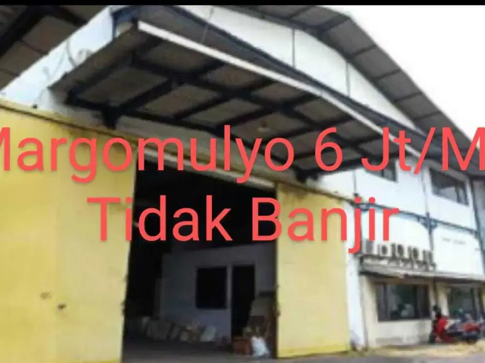 Gudang murah Margomulyo Indah Rp 6 Jt/meter tidak banjir Suri mulia