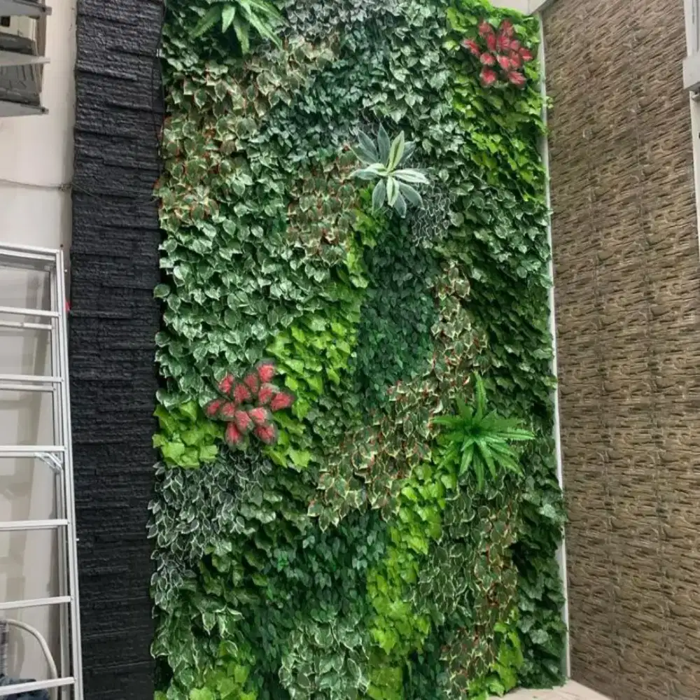 Taman vertikal sintetis tukang taman