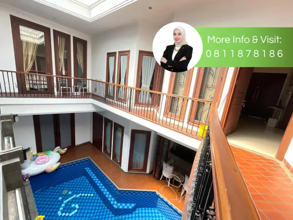 Jual Rumah Semi Furnished dengan Swimming Pool di Sektor 9 Bintaro | KH