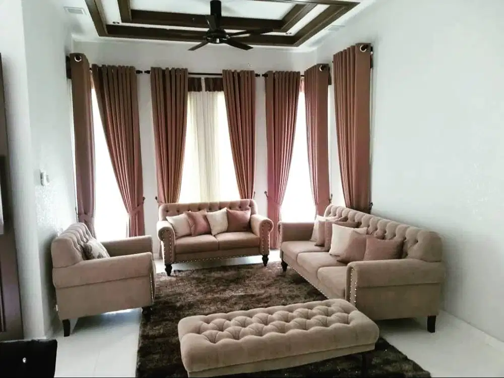 Tukang Tirai Gorden Jendela Gordyn Mewah Hordeng Model Terbaru Murah