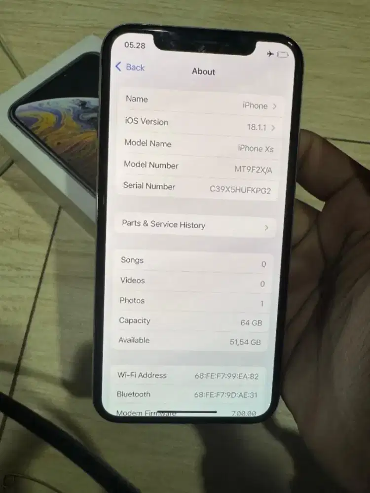 iPhone XS 64 GB fullset inter all operator