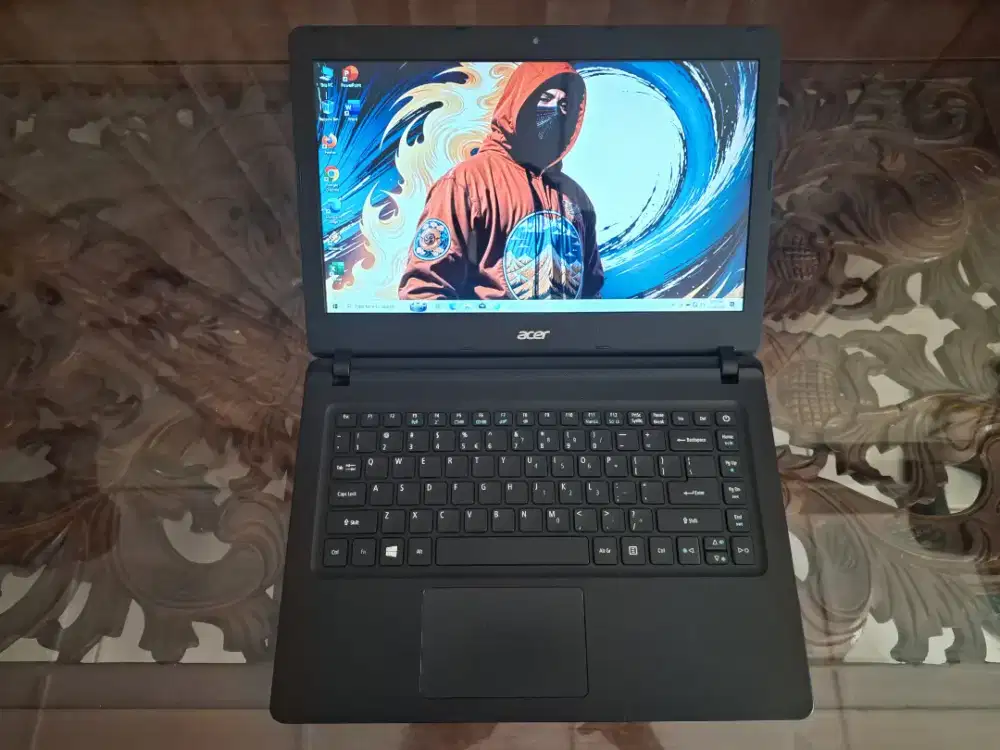 Laptop acer N3350, ram 6gb, ssd 128gb, win 10 siap pakai