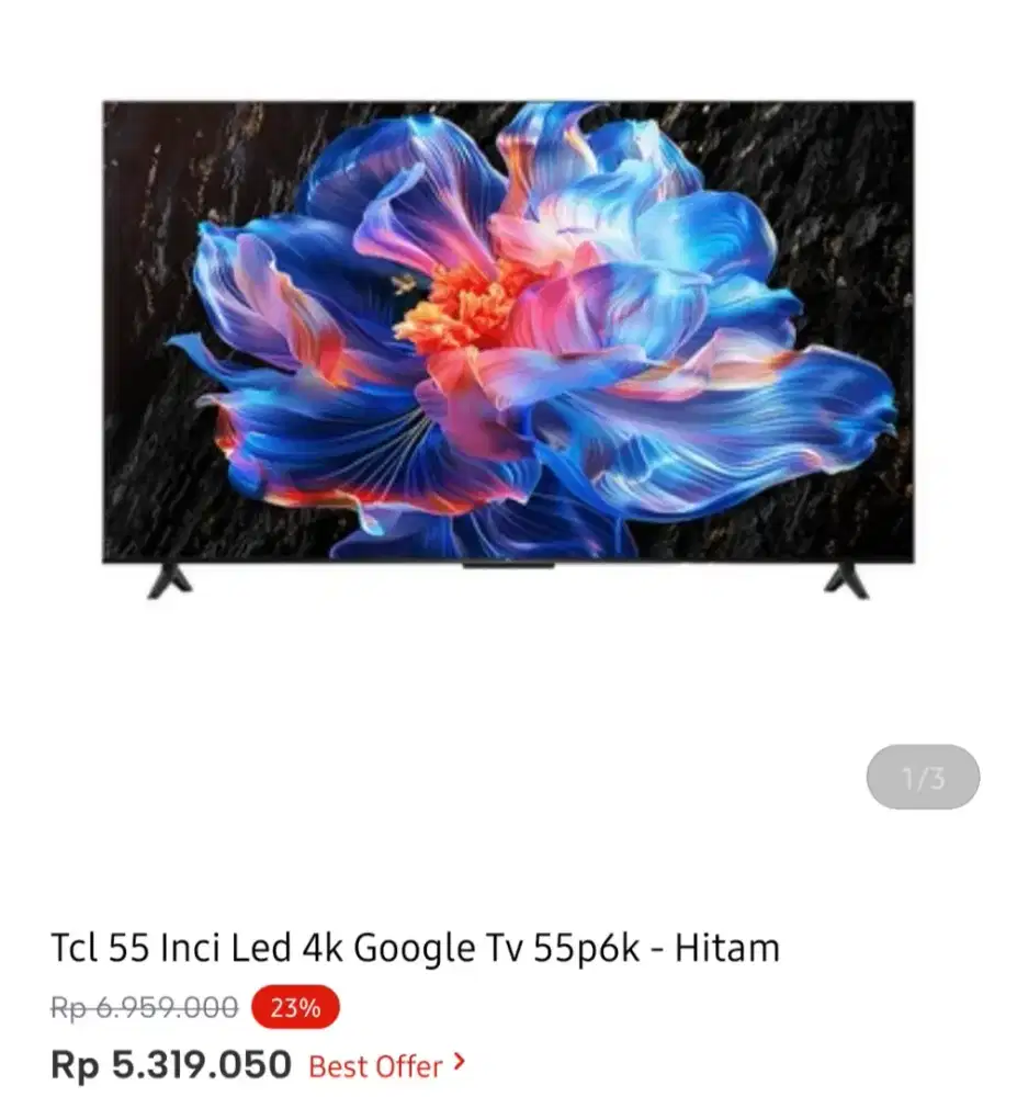 TCL GOOGLE TV TK 55 INCI