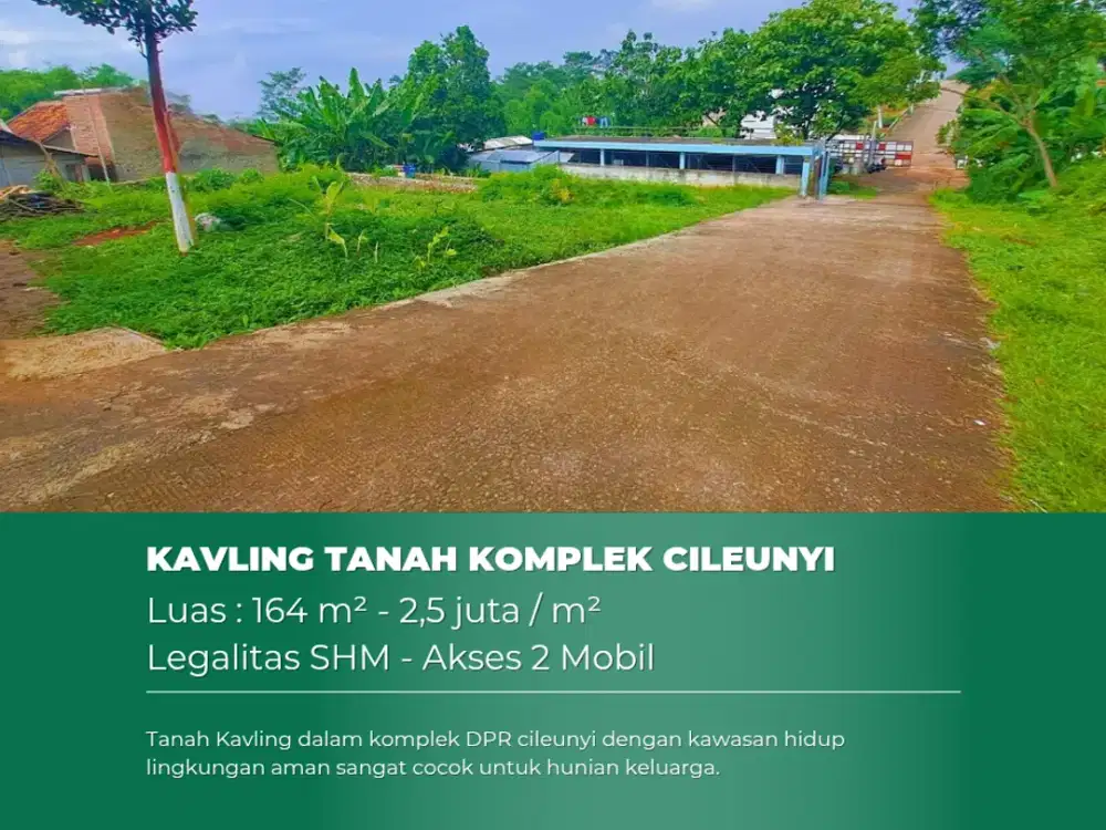 Tanah dalam komplek cileunyi murah