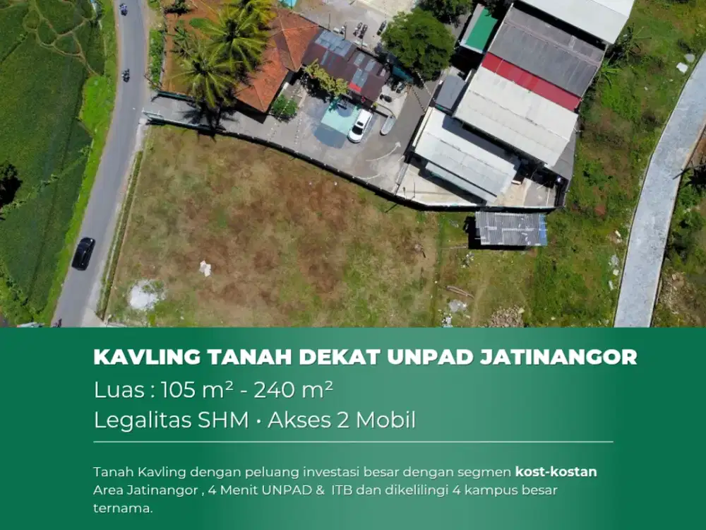 Tanah Kost Investasi Jatinangor