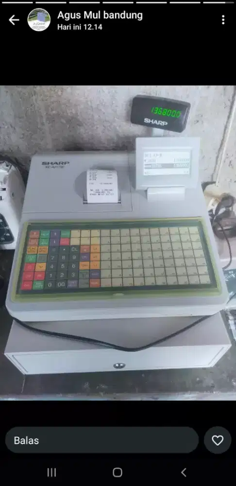 MESIN KASIR / CASH REGISTER SHARP 217W