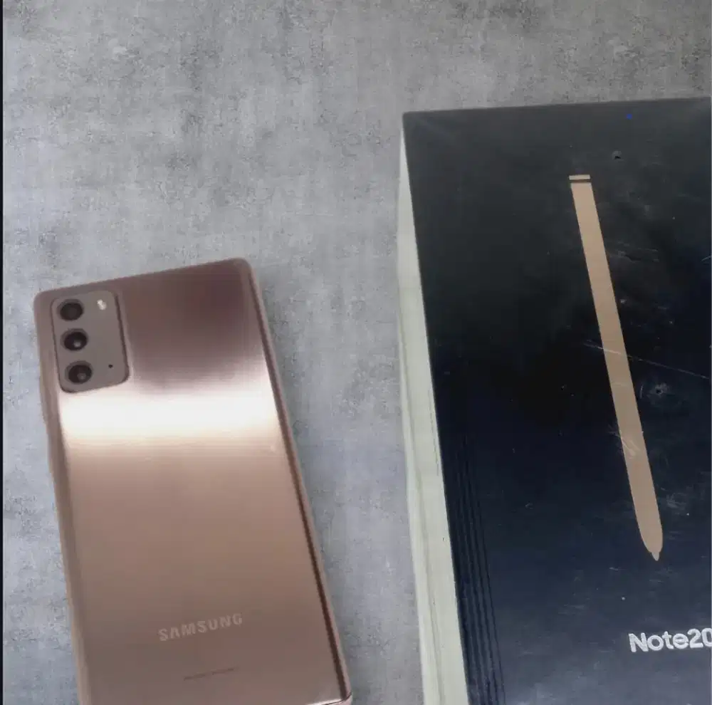 Samsung note 20 256gb second lengkap ya