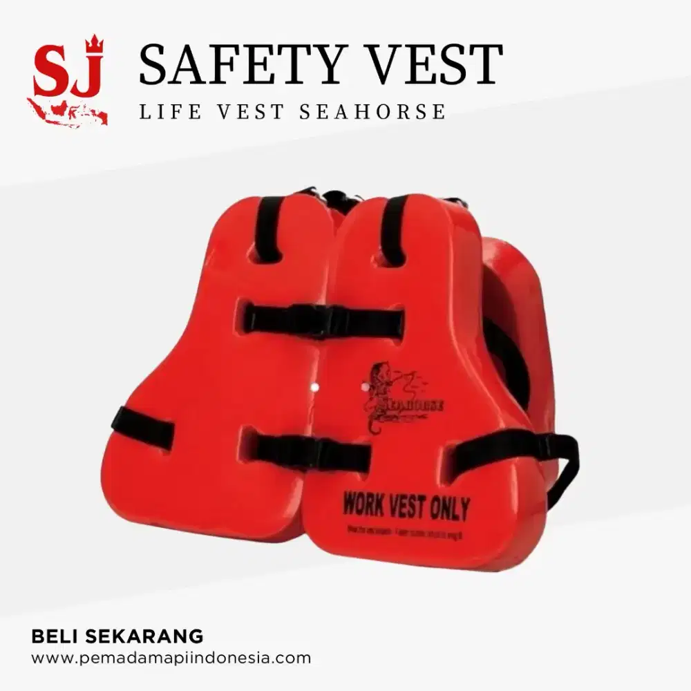 Life Vest Life Jacket Sea Horse Reflective / Pelampung Penyelamat Laut