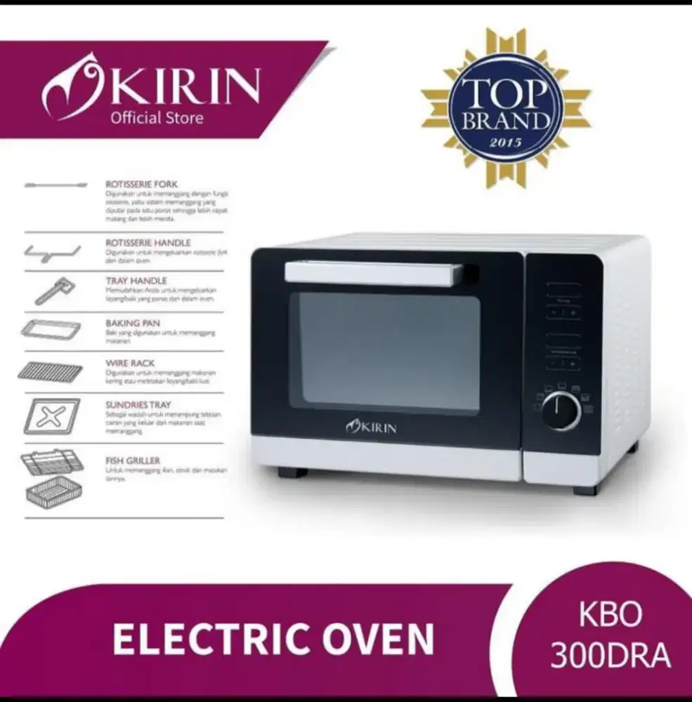 OVEN LISTRIK KIRIN KBO-300DRA