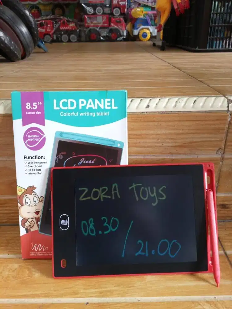 mainan anak papan tulis lcd tab