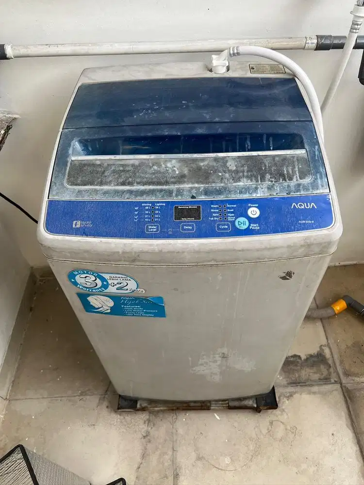 MESIN CUCI AQUA TOP LOAD 7,5 KG WASH & SPIN