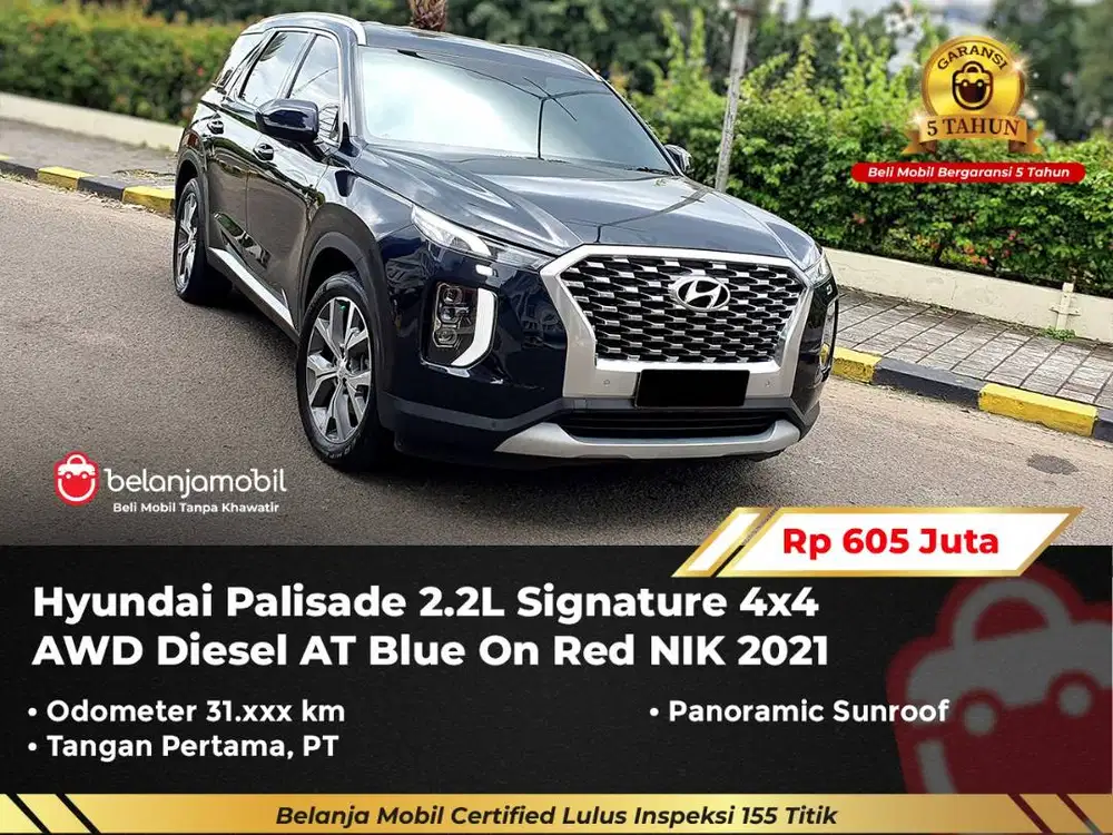 [ 4x4 ] Hyundai Palisade 2.2L Signature AWD Panoramic Diesel 2021/2022