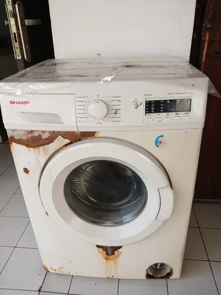 Jual Cepat Mesin Cuci SHARP 6Kg frontloading kondisi seadanya