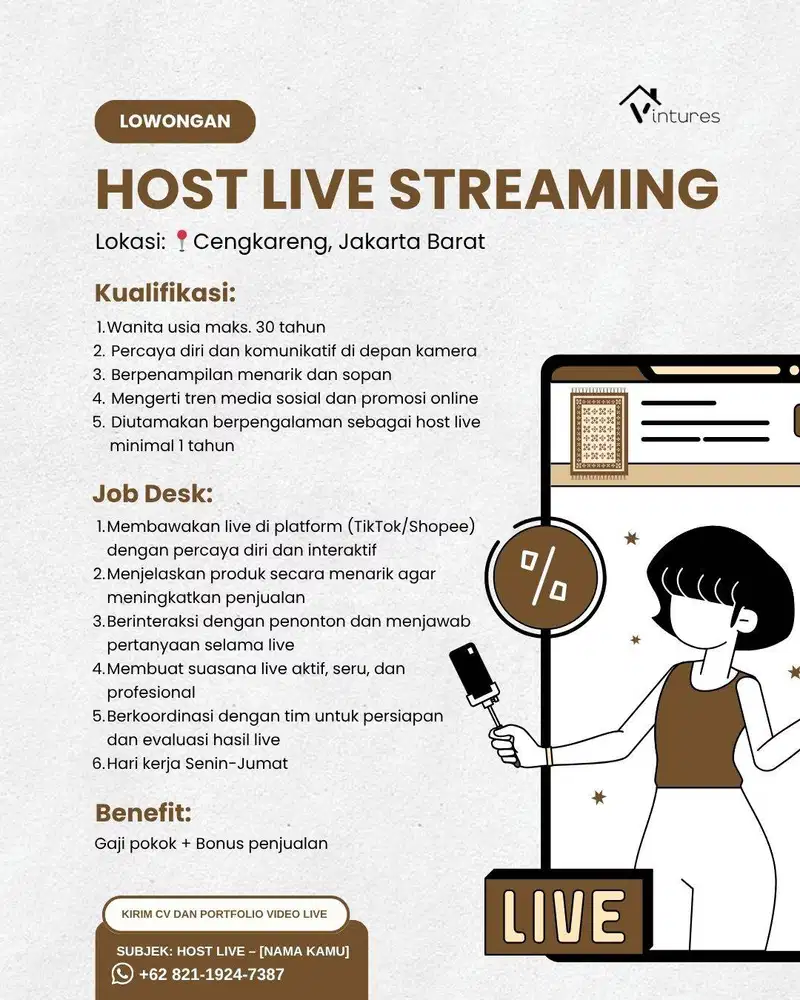 Host Livestream / Host Live Streamer