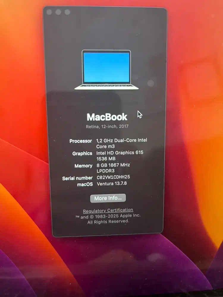 Ex IBOX Jual Macbook retina th 2017 mulus cc rendah