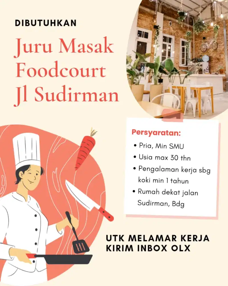 Cari Koki Foodcourt Sudirman