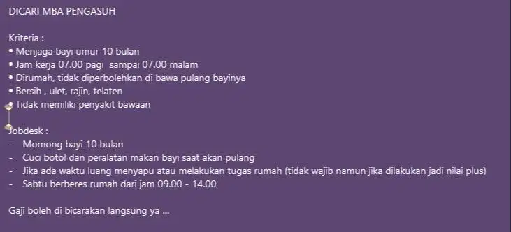 PENGASUH BAYI 11Bulan