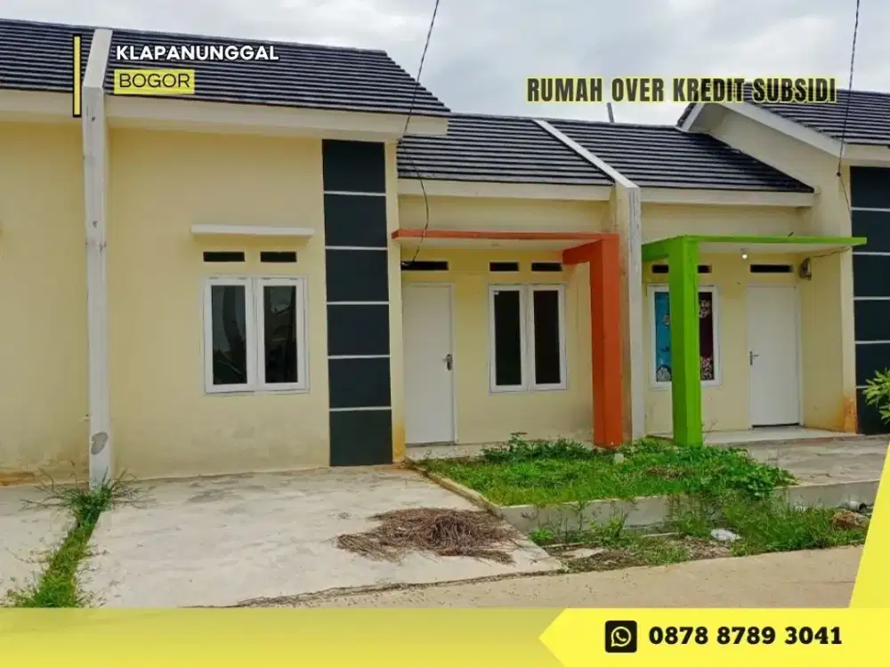 Rumah Subsidi Over Kredit 39JT di Klapanunggal Pesona Kahuripan 1 dkt Tol
