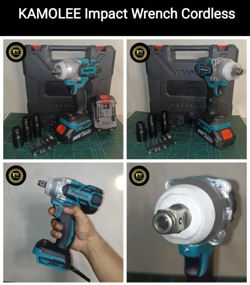 Kamolee impact wrench cordless DTW285 / Mesin buka baut baterai