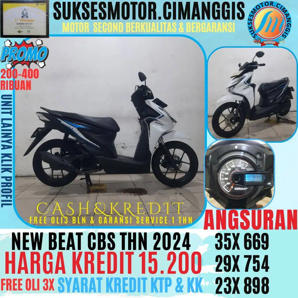NEW BEAT CBS CASHBACK UPTO 700RIBUAN FREE OLI 3 BLN