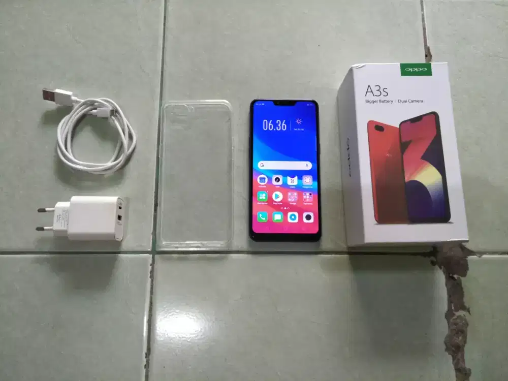 HP oppo A3S ram 6gb dan sudah 4G lte normal semua lengkap aman lancar