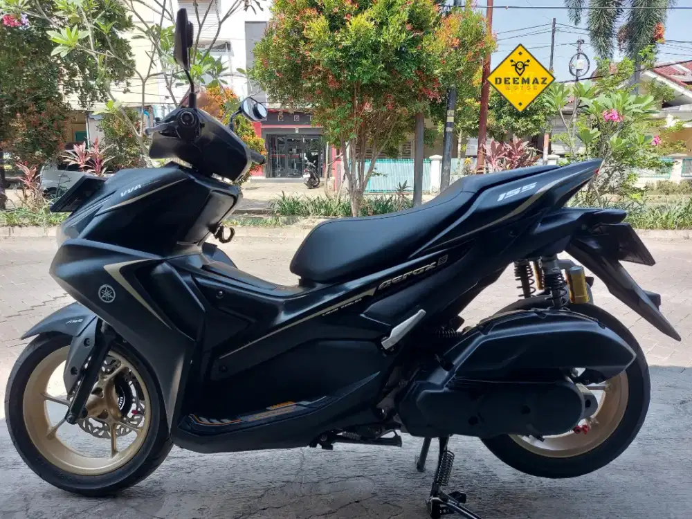 (DP 300)‼️ Aerox S ABS Keyless Connected Hitam Murah 2021 Cash Kredit