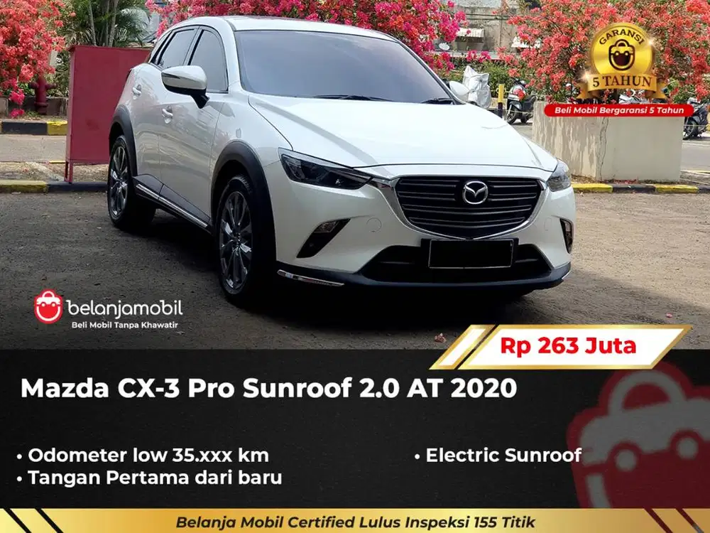 [ GARANSI 5TH ] Mazda CX-3 CX3 CX 3 Pro Sunroof 2.0 AT 2020/2021