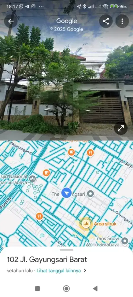 Disewakan Rumah 2 Lantai Gayungsari Barat