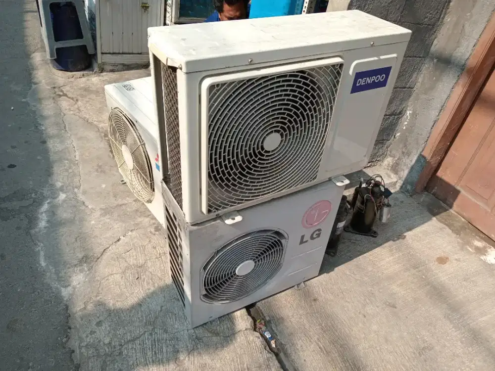 Terima ac bekas tak terpakai rusak