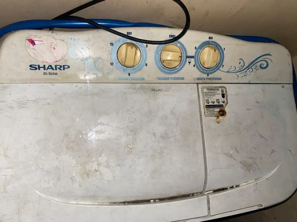 Mesin Cuci 2 Tabung Sharp 6.5 Kg