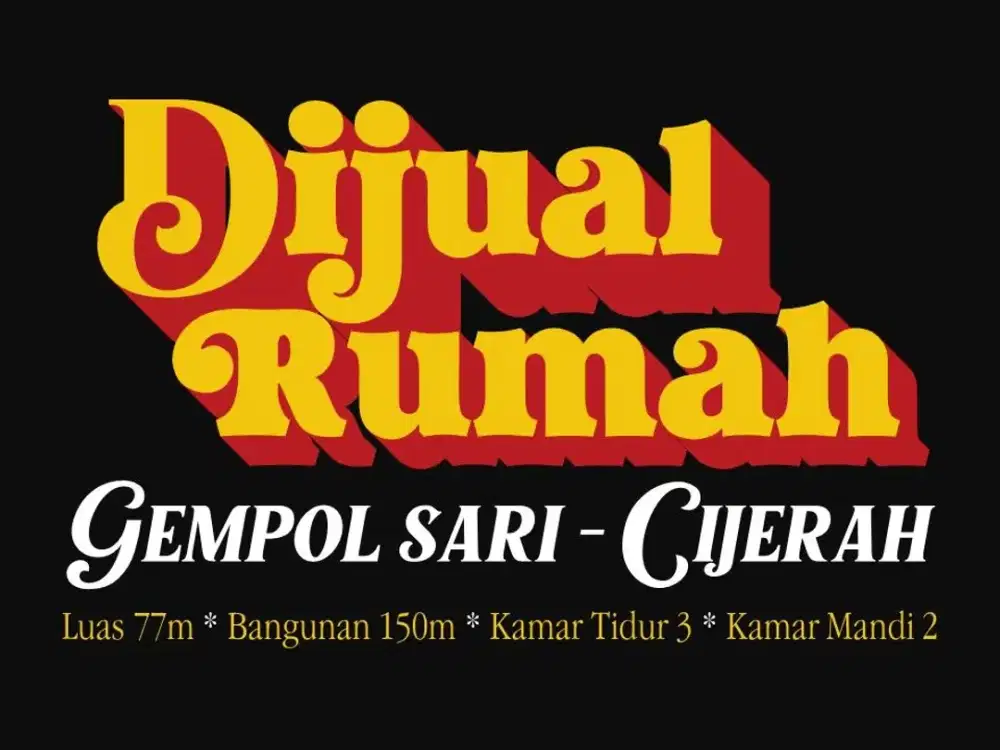 JUAL RUMAH MURAH , GEMPOL SARI, MELONG, CIJERAH, HOLIS, BANDUNG KULON,