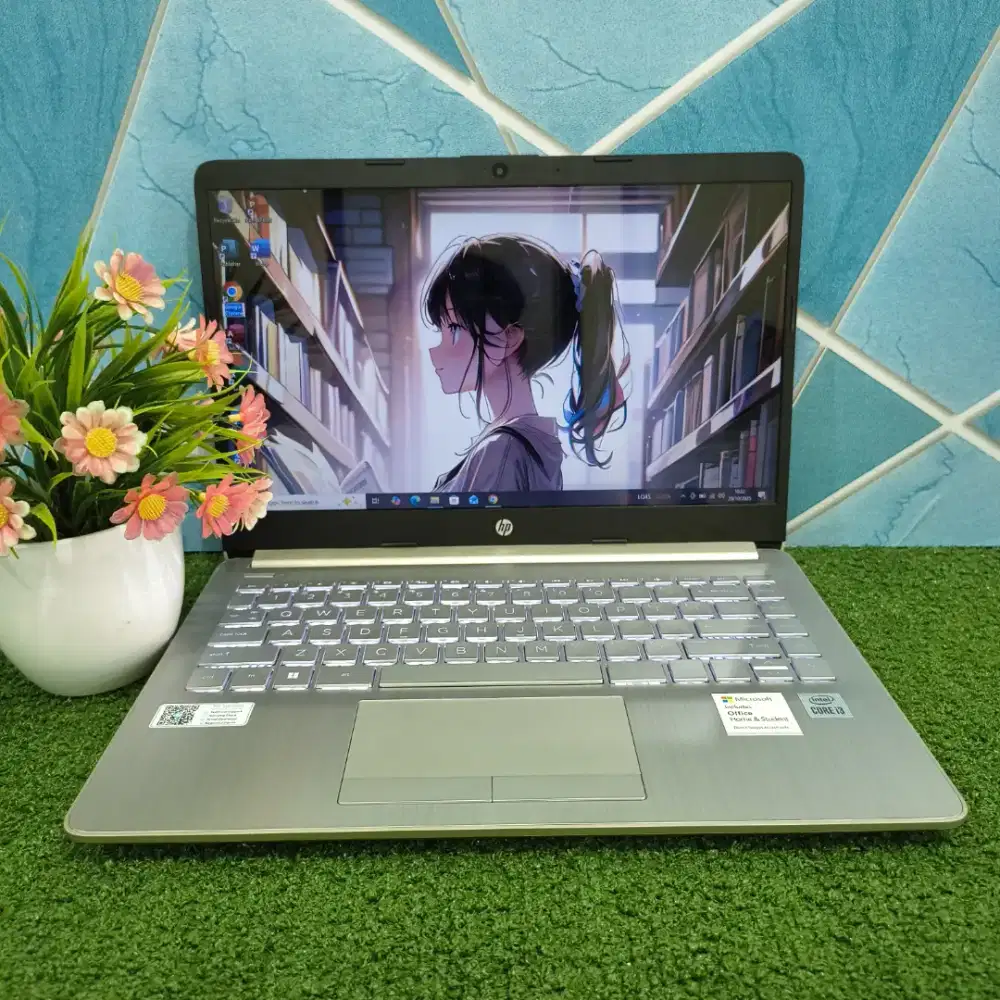 Jual cepat 
Laptop Hp 14s Gold Core i3 Gen10 8/256Gb Key Backlit
