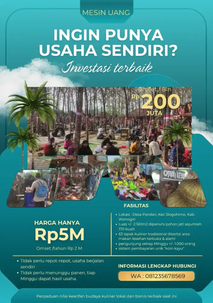 Dijual Cepat! Pasar Dhoplang Wonogiri