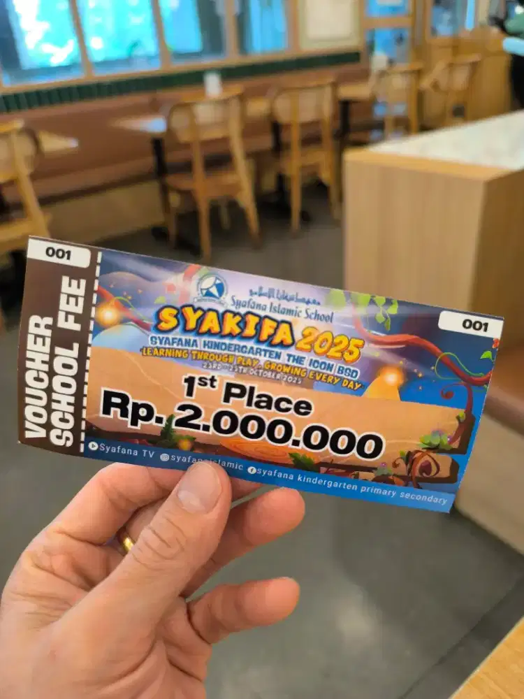 Voucher School Fee Syafana Islamic Shcool