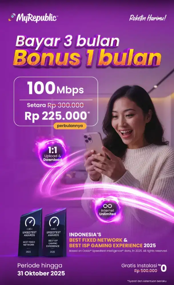 PROMO SERPONG PEMASANGAN WIFI MY REPUBLIC