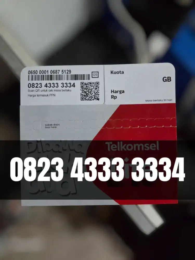 Nomor Cantik Telkomsel Rapi Hexa Tiga 4333 3334