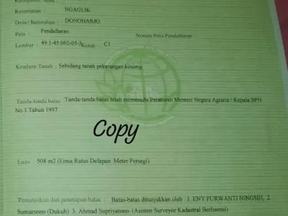 Investasi Aman & Potensial! - Jl. Palgan Lokasi Dekat Jejamuran