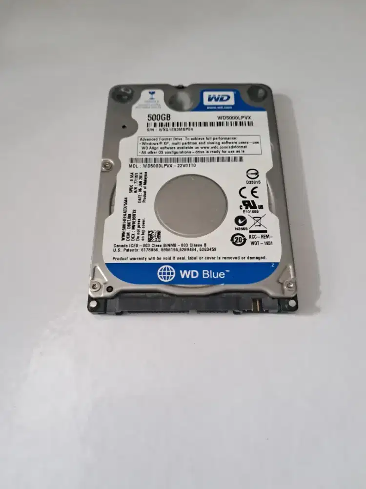 HDD Harddisk Ori Bawaan Laptop SATA Sentinel 100% 500GB 320GB 250GB