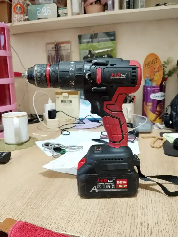 MESIN BOR BATERAI JLD J13 Paket Komplit